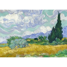 Puzzle for Adults 1000 Pieces A Wheat Field with Cypresses 70 x 50 cm Puzzles for Adults Educational Game Challenge Toy 1000 Pieces Puzzles for Adults Children