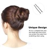 U Shaped Hair Pins, Sevensun 100PCS Ladies Hair Bun HairPin,