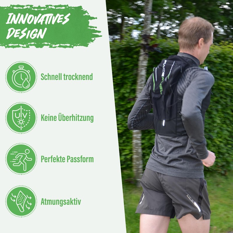 RaceFuel Ultralight Hydration Backpack, Trail Backpack, Hydration Vest, Hydration Pack