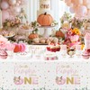HYOWCHI Our Little Pumpkin Is Turning One Decorations Tableware Girl,