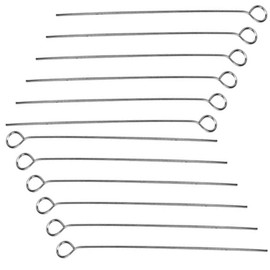 50 Pcs Inoculation Loops Reusable Inoculating Loop Holder for Laboratory Bacterial Tissue Culture 3mm