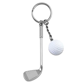 WXCATIM Golf Keychain for Men Women Funny Balls Keychains Unique Golfing Gifts for Golf Lovers Golfers Gift Ideas for Husband Wife Dad Daughter Son Birthday Christmas Keyring Accessories