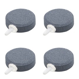 Air Stones, Round Shape, Set of 4, Diameter 1.6 inches (4 cm), Thickness 0.6 inches (1.5 cm), Air Stone, Oxygen Stone, Aquarium Air, Aeration, Oxygen Supplement, Goldfish, Tropical Fish, Watching