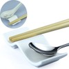 Ceramic Chopsticks Rest Rack Set of 6pcs,Chinese Style Dinner Spoon