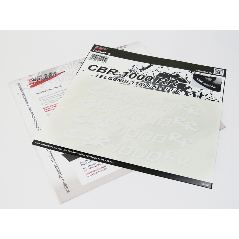 BIKE-label Rim Bed Sticker Compatible with Honda CBR 1000-RR 790002