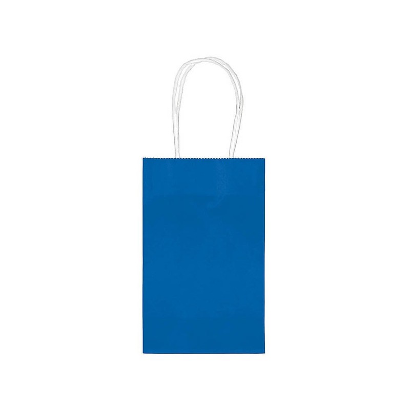 Elegant Bright Royal Blue Cub Paper Bag Value Pack (8.5"