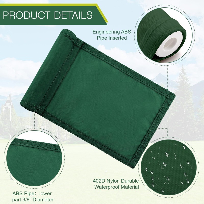 Oudain 6 Pcs Golf Flag Golf Target Flag with Tube