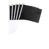 Pack of 50 Hand-Held Mini Flags Black 14 x 21