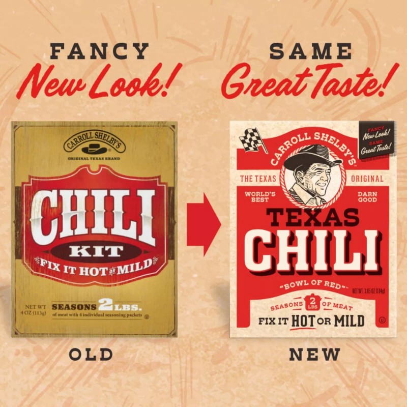 Carroll Shelby's Original Texas Chili Kit 3.65 Ounce (Pack of