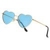 Polarized Heart Sunglasses for Women Fashion Lovely Style Metal Frame