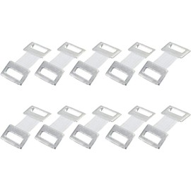 10Pcs White Elastic Bandage Clips,Stretch Metal Wrap Clips for Ace and Medical Bandages,Reusable Adhesive Clips, First Aid and Sports Injury Supplies,One-Size Medical Accessories Kit