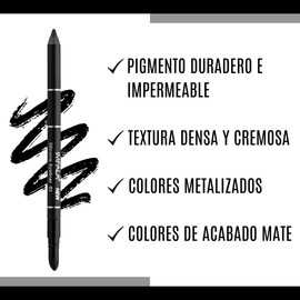 IMPALA | Wasserdichter Augenkonturenstift mit Silikon, Farbe Matt Schwarz Nº 01 | Präziser Strich oder Verblendungseffekt | Leicht aufzutragende cremige Textur | Intensive und wasserfeste Farbe