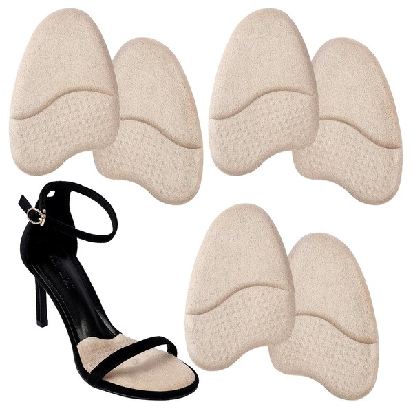 LISMYAKEY Toe Insoles, 6 Pieces, High Heels, Insole, 0.2 inches