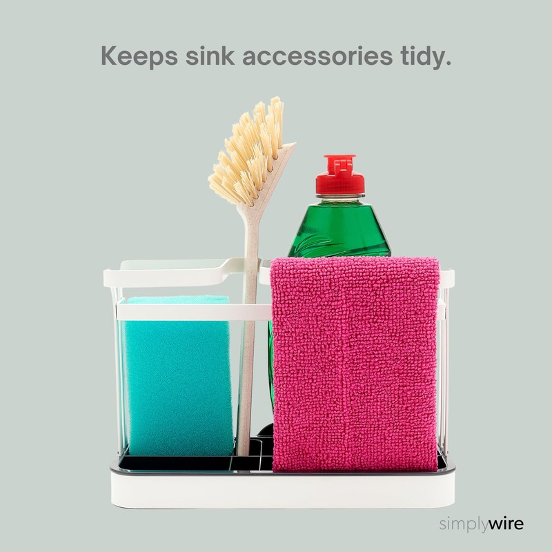 simplywire – Sink Tidy/Caddy – Retro Flat Wire Kitchen Sink
