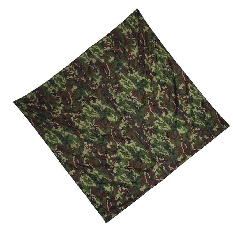 Camouflage Outdoor Portable Lightweight Rainproof Mat RainTent Tarp Shelter (2*2m)