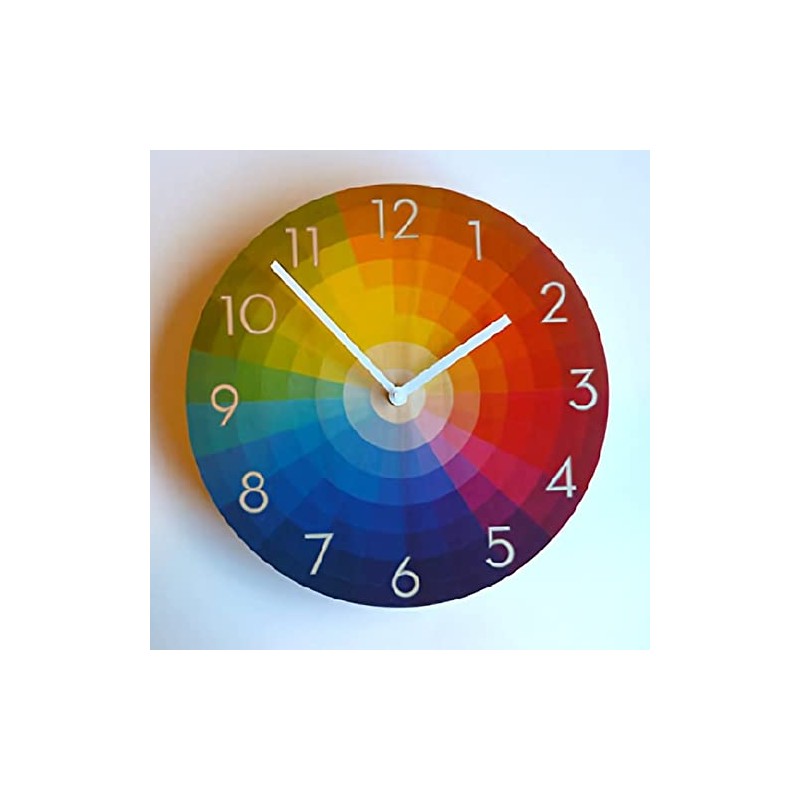 ArogGeld Rainbow Wheel Wall Clock Neutra Numeral Clocks Wall Decor