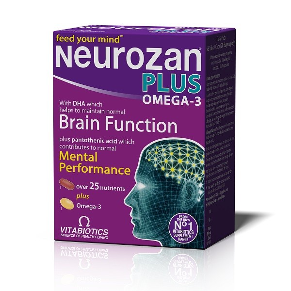 Vitabiotics Neurozan Plus Omega-3 Dual Pack 56 Tabs/Caps