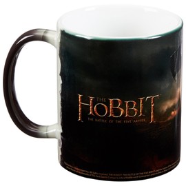 Morphing Mugs Hobbit The Battle of the Five Armies (Journey's End) Ceramic Mug, Black