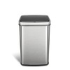 Ninestars DZT-50-28BR Automatic Touchless Motion Sensor Rectangular Trash Can, Black