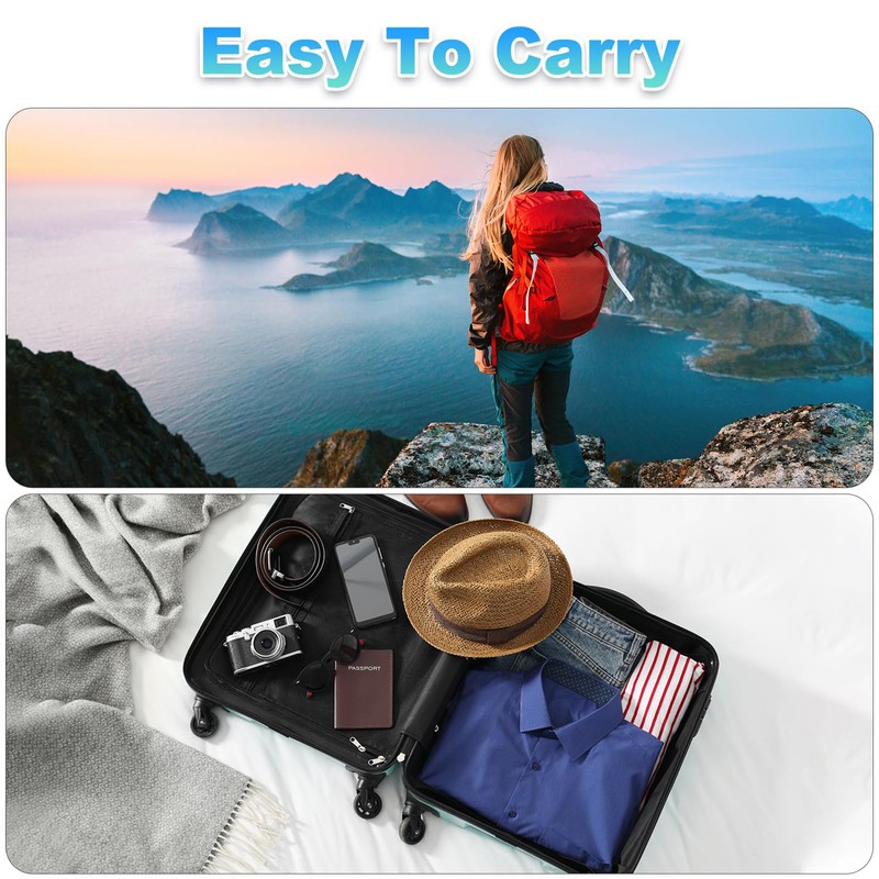 PATIKIL Camera Battery Pouch Cases, 4 Pocket Nylon DSLR Battery