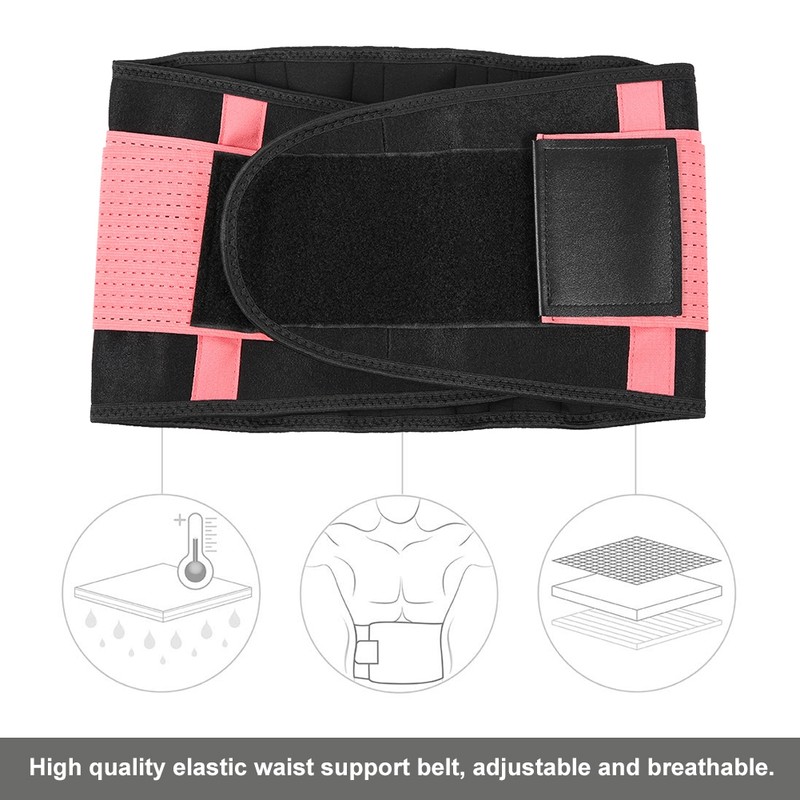 Elastic Adjustable Breathable Waist Belt Lumbar Support Fitness Sports Protection