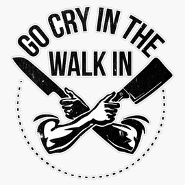 Go Cry In The Walk In Bumper Sticker Vinyl Decal 5 inches
