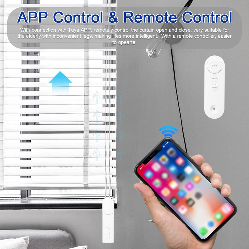 Tuya WiFi Intelligent Pull Bead Curtain Motor Electric Roller Blinds