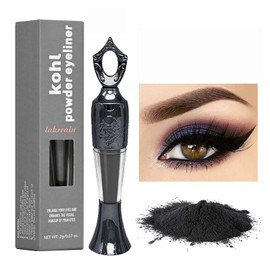 Kohl Powder Eyeliner,Black Eyeliner Handmade Smudge Proof Eyeliner, Black Eye Liner Pencils Natural Eyeliner Cream Powder, Long Lasting Smudge-Proof Intense Color Eyeliner For Eye Make-Up