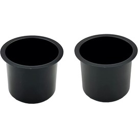 SEETOOOGAMES Jumbo Aluminum Drop-in Poker Table Cup Holder Insert (Pack of 2)