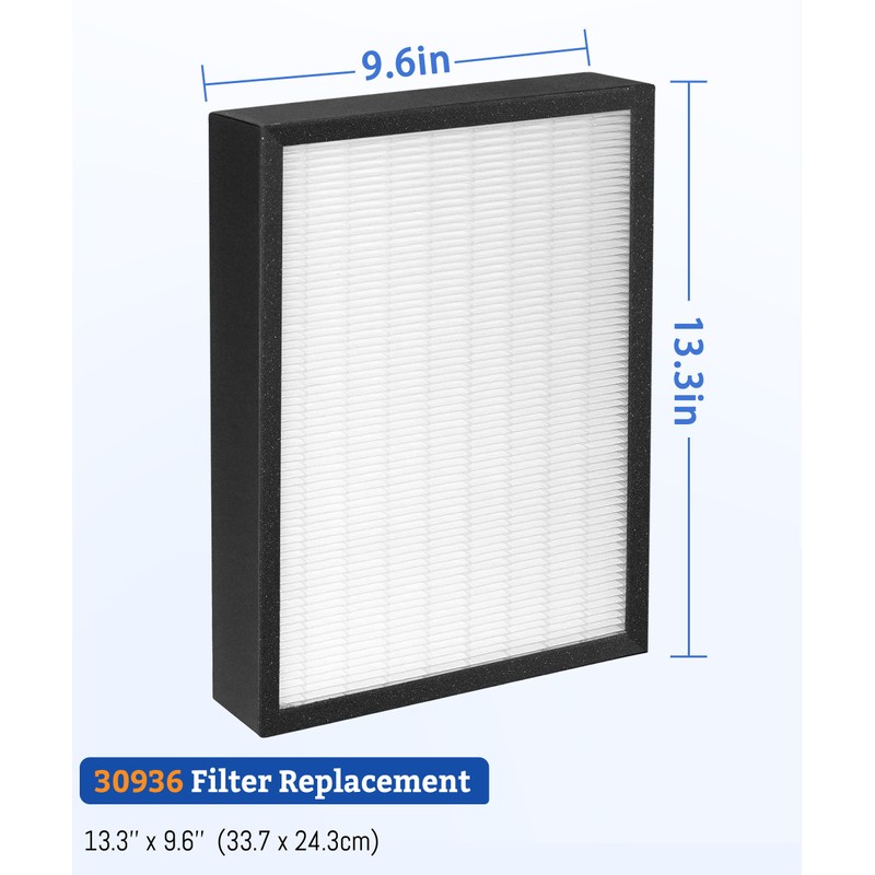 BreshAir True HEPA Replacement Filter Compatible with Hunter HEPAtech &