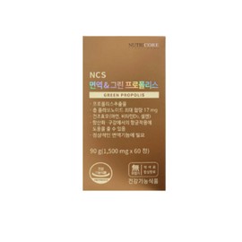 Nutricore NCS Immune Green Propolis 60 tablets, 1 box, 1 month / 뉴트리코어 NCS 면역 그린 프로폴리스 60정 1박스 1개월