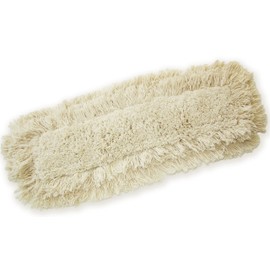 24" Industrial Strength Washable Cotton Dust Mop Refill, Replacement Head for Home & Commercial Use, Fits 24 Inch Frame, Cleans Hardwood, Laminate, Concrete, or Other Floor Systems (24")