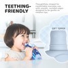 Whale SoftSip Silicone Food Pouch Topper 2 Pack with Travel