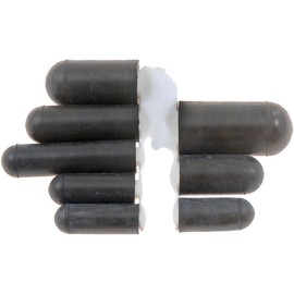 Dorman 47396 Rubber Black Vacuum Cap Assortment, 8 Piece Universal Fit