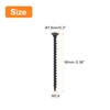 sourcing map M3.8x60mm Drywall Screws, 50pcs Coarse Thread Wood Screws,