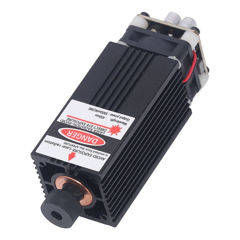 3W Engraving Laser Module 450nm Blue Light Focusable Fast Heat