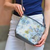 Earth Squared Floral Jacquard Bucket Crossbody Bag, 25 x 21