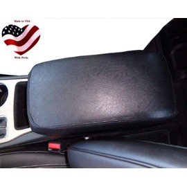 Car Console Covers Plus Handmade in USA Designed for Chevy Blazer 2019-2025 Faux Leather Auto Armrest Center Console Cover Protector Black