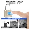 UMIK UMIKSMART Smart Fingerprint Padlock, Combination Lock with USB Rechargeable,