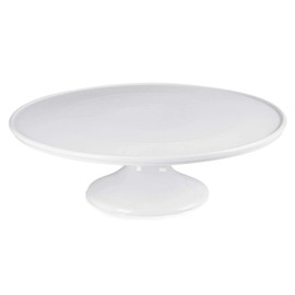 Sweese 709.101 12-Inch Porcelain Cake Stand, Round Dessert Stand, White Cupcake Stand for Parties