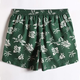 MaaMgic 5.5" Men's Swimming Trunks Quick Dry Fit Performance Surfing Short Pockets,Dark Green5.5,XS