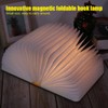 USB Magnetic Wooden Book Light Portable LED Foldable Desk Night