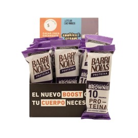 BARRINOLAS PROTEÍNA PACK 15 Pz: Sabor Brownie - 10g de Proteína por Barra - Sin Azúcar Añadida - Snack Saludable y Delicioso