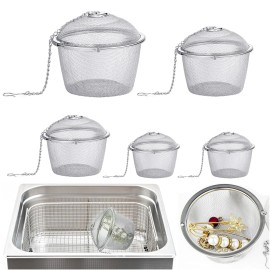 Brand: Dhieong 5 Pcs Ultrasonic Cleaner Baskets, Small Parts Jewelry Cleaning 3.4 Inch