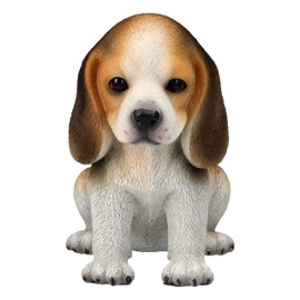 Figuren Shop GmbH Beagle Puppy Figurine - Dog Figurine, Animal Figurine, Beagle Statue, Detailed Dog Sculpture, 14.5 cm Height