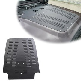 HECASA Aluminum Alloy Vented Hood Louver Kit Compatible with 2003-2006 Jeep Wrangler TJ/LJ