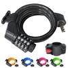 NDakter Bike Lock Cable,High Security 4 Digit Resettable Bike Lock