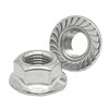 4 Pcs M14-1.5mm Serrated Flange Hex Nuts,Hexagon Flange Socket Lock