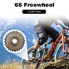 WEEROCK Bike Freewheel 6 Speeds, 14-28T Threaded Freewheel Screw On