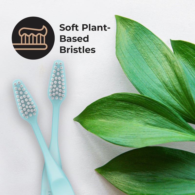 Reach Clean World Plant-Based Toothbrush, Soft Bristles, Vegan Friendly, Recyclable